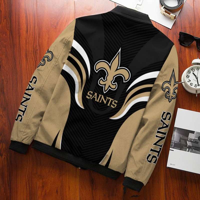 New Orleans Saints Bomber Jacket Details