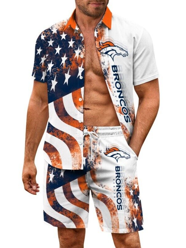 Denver Broncos Hawaiian Shirt and Shorts