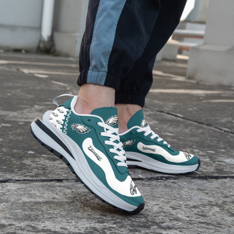 Philadelphia Eagles Sneakers Side View