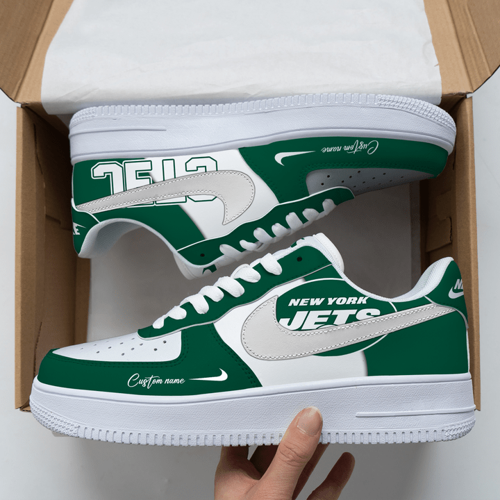 New York Jets Custom Name Fans Shoes