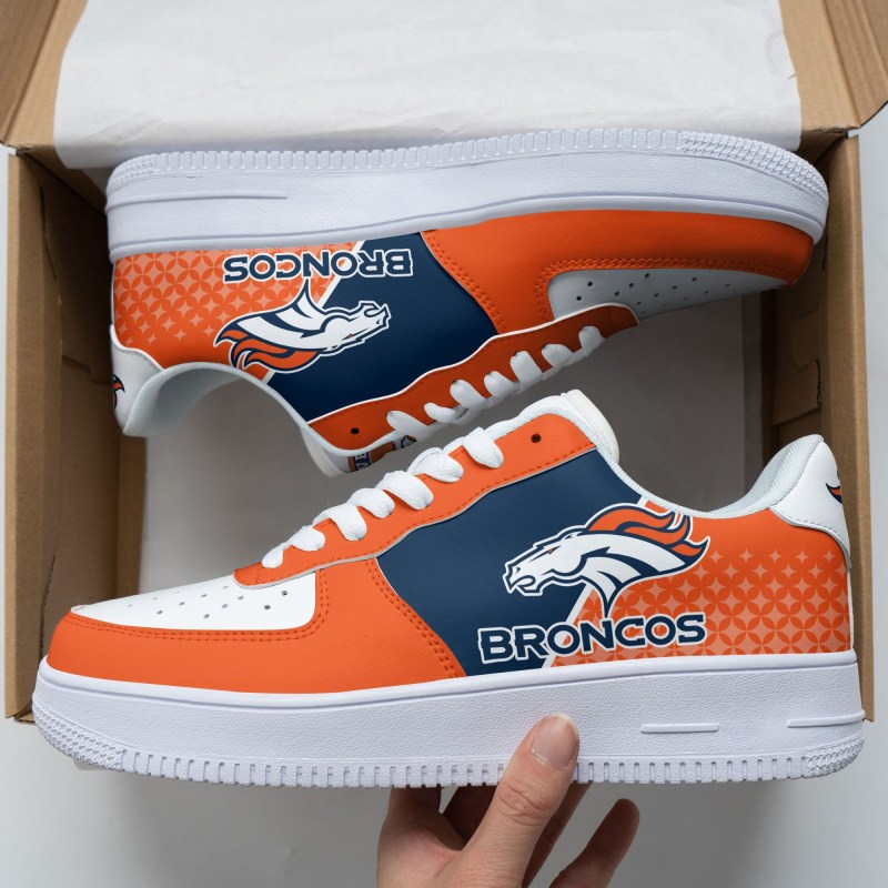 Denver Broncos AF1 Shoes Side View