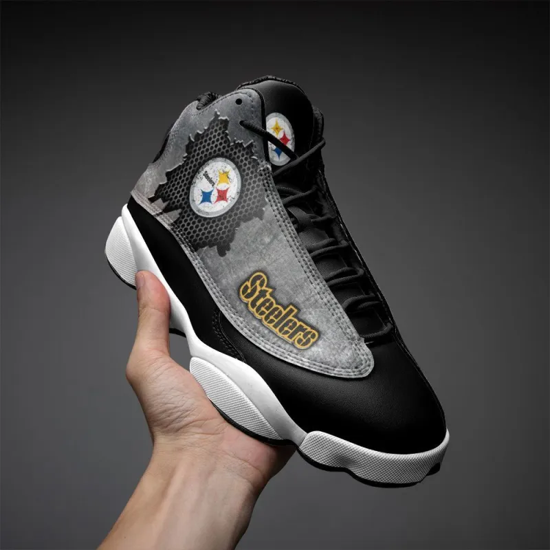 Pittsburgh Steelers Air JD13 Sneakers Back View