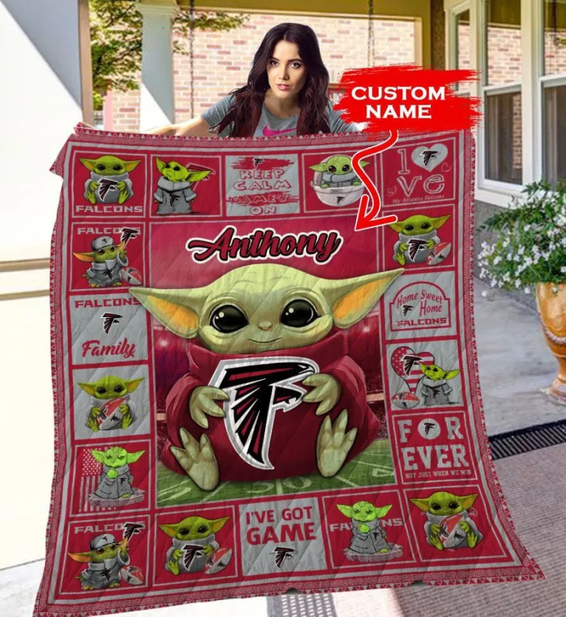 Atlanta Falcons Personalized Premium Quilt Image 1