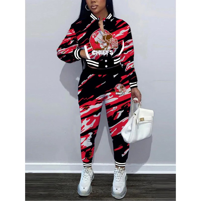 Kansas City Chiefs Women's Varsity Jacket Tracksuit