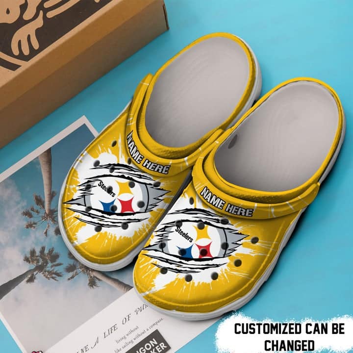 Pittsburgh Steelers Personalized Clogs
