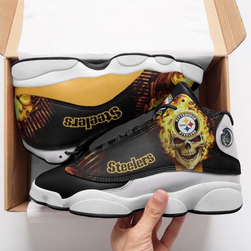 Pittsburgh Steelers Sneakers Side View