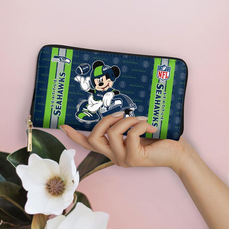 Seattle Seahawks Wallet Mockup - Hand