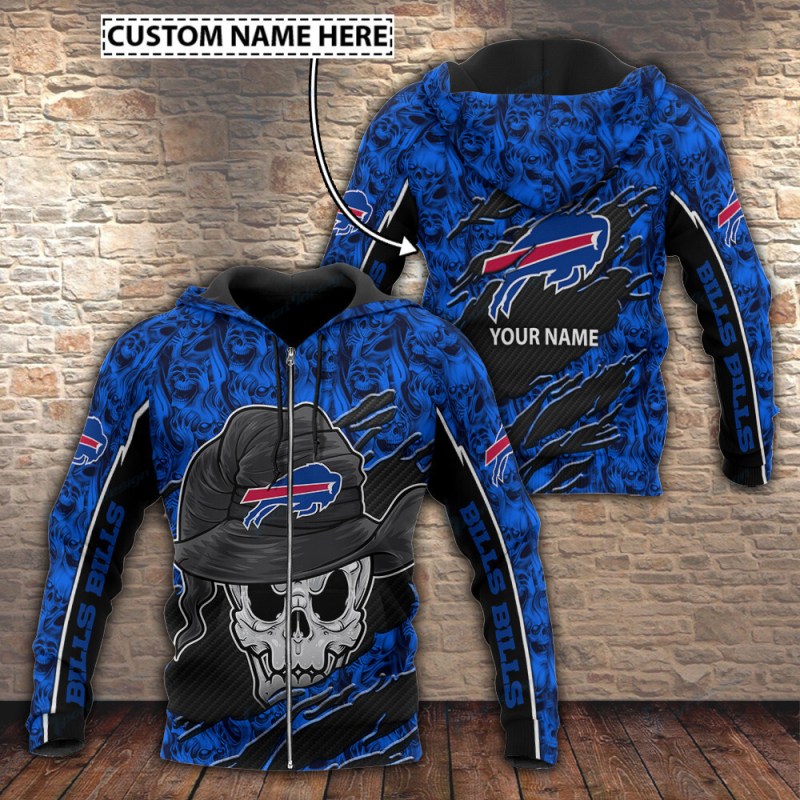 Buffalo Bills Personalized Hoodie Detail