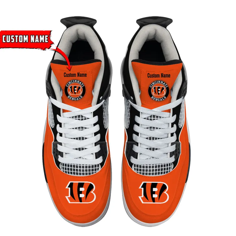 Cincinnati Bengals Personalized AJ4 Sneaker