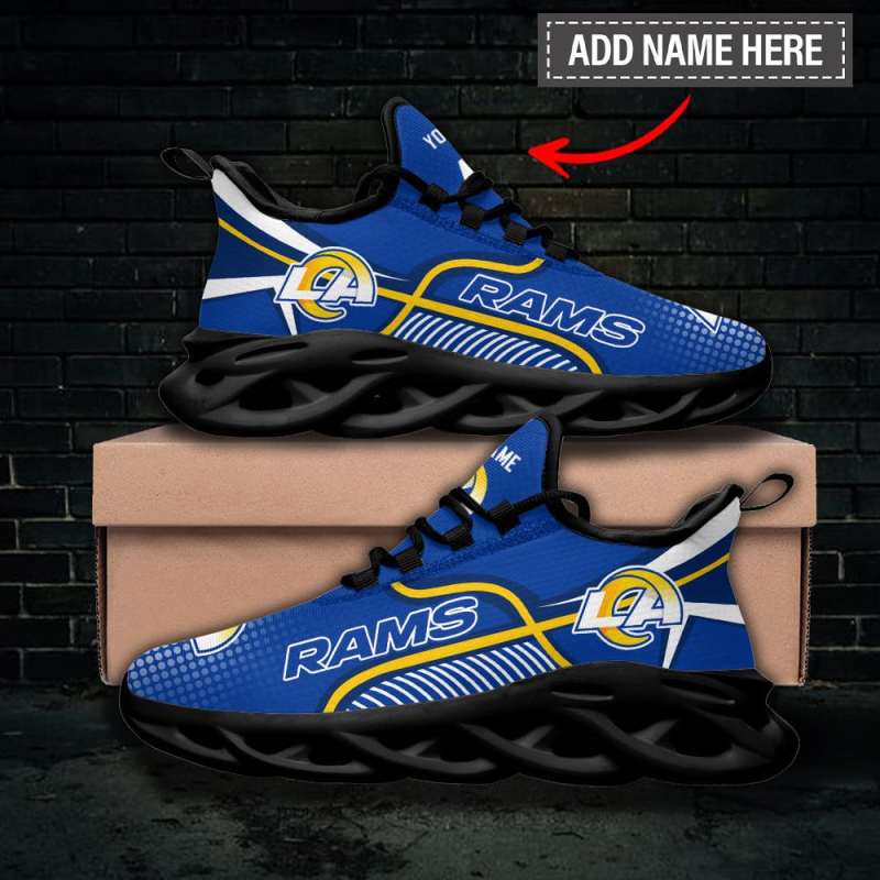 Los Angeles Rams Personalized Yezy Running Sneakers