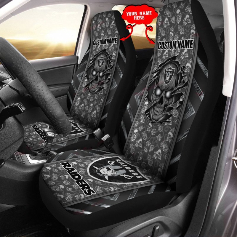 Las Vegas Raiders Personalized Car Seat Covers