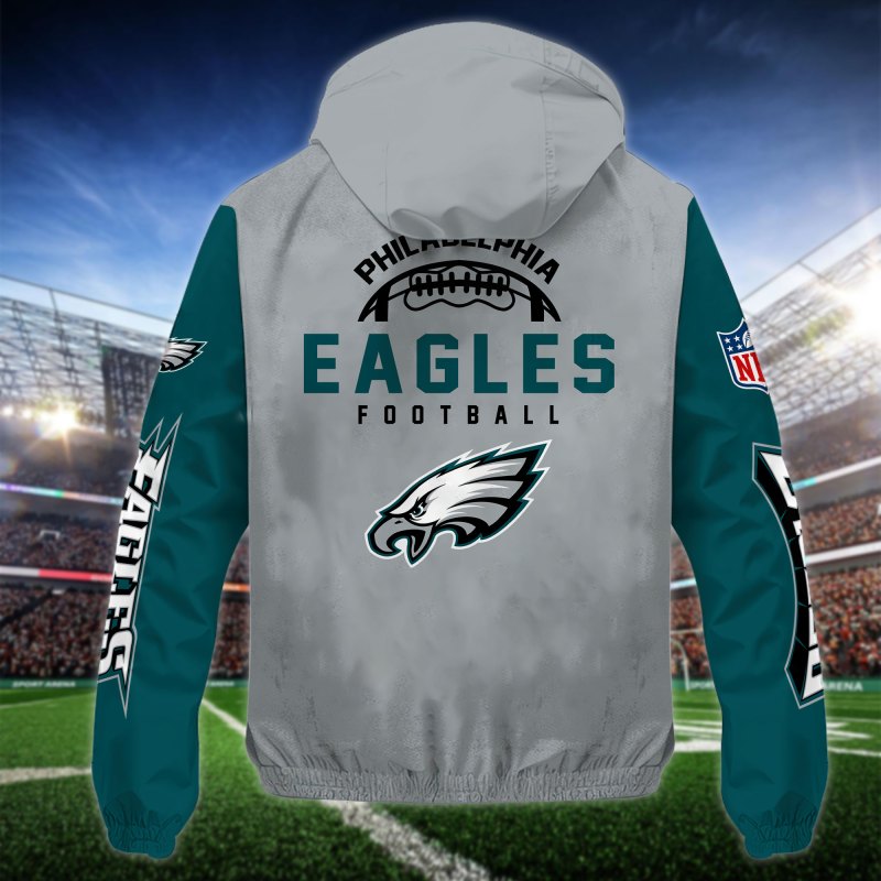 Philadelphia Eagles Outdoor Jacket Back View