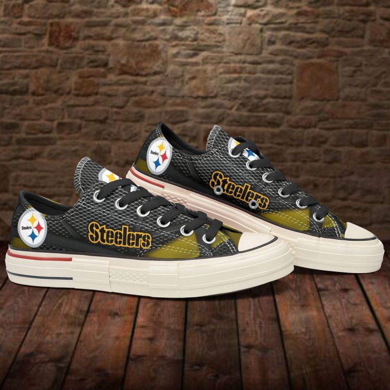 Pittsburgh Steelers Low Top Canvas Shoes 3