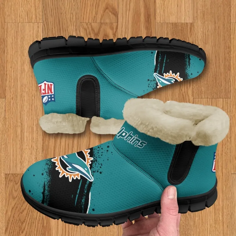 Miami Dolphins Comfy Winter Snow Boots 1