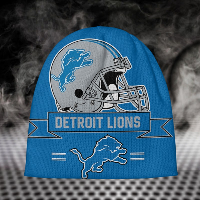 Detroit Lions Personalized Wool Beanie - Game Day Outfit