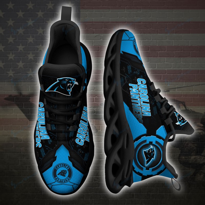 Carolina Panthers Yezy Running Sneakers
