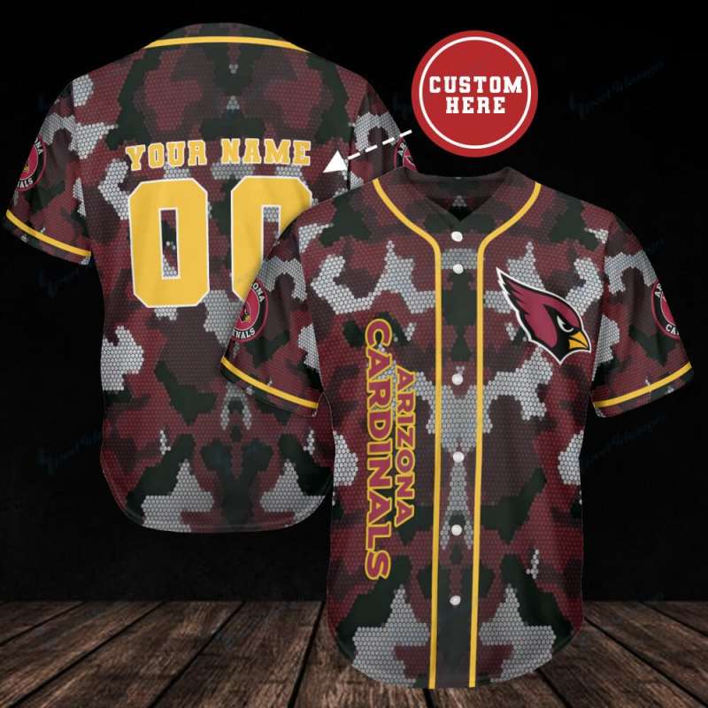 Personalized Arizona Cardinals Baseball Jersey