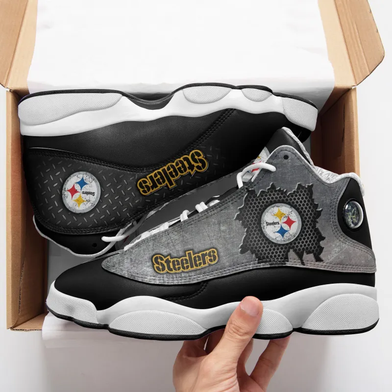 Pittsburgh Steelers Air JD13 Sneakers Side View