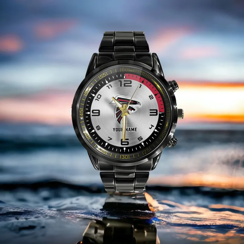 Atlanta Falcons Black Fashion Watch
