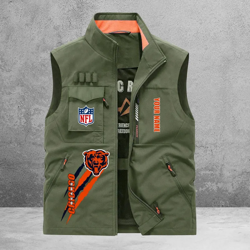 Chicago Bears Vest Pockets