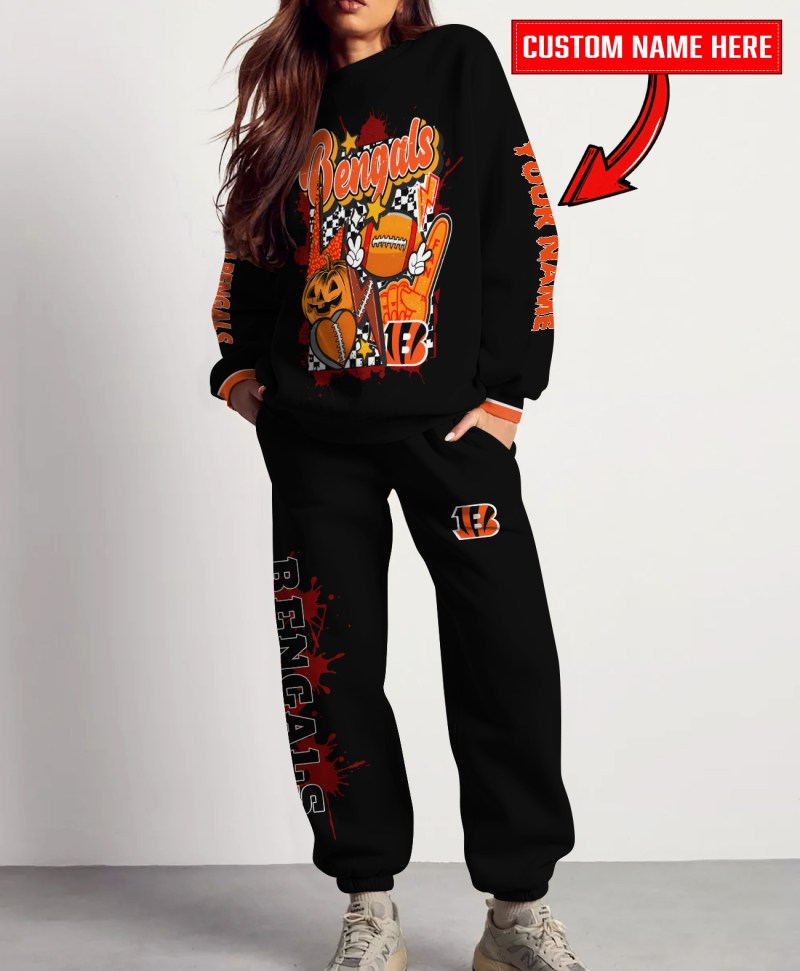 Cincinnati Bengals Sweatshirt and Sweatpants Set