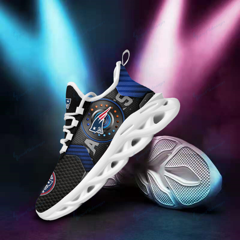 New England Patriots Yezy Sneakers Side View