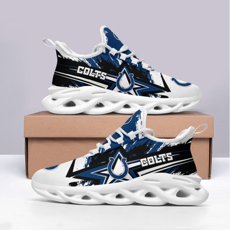 Indianapolis Colts Yezy Running Sneakers Top View