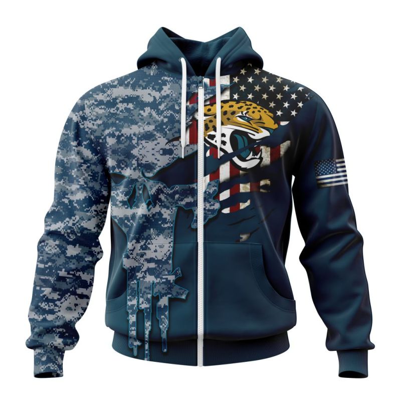 Jacksonville Jaguars Zip Hoodie Front