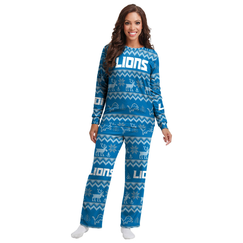 Detroit Lions Family Holiday Pajamas Image 3