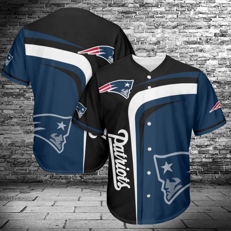 New England Patriots Baseball Jersey Shirt