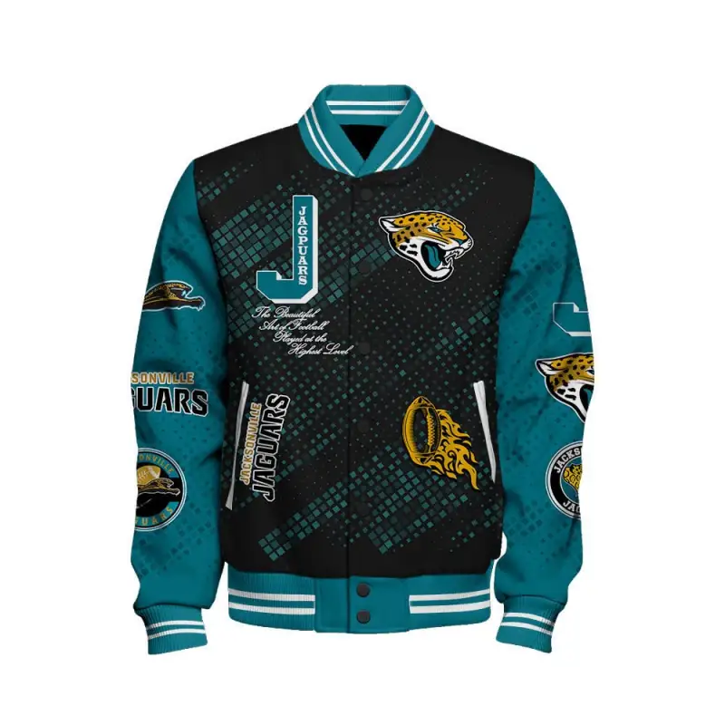Jacksonville Jaguars Unisex Varsity Jacket - Back View