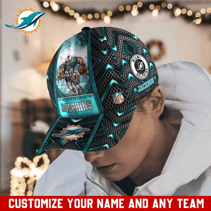 Miami Dolphins Personalized Classic Cap