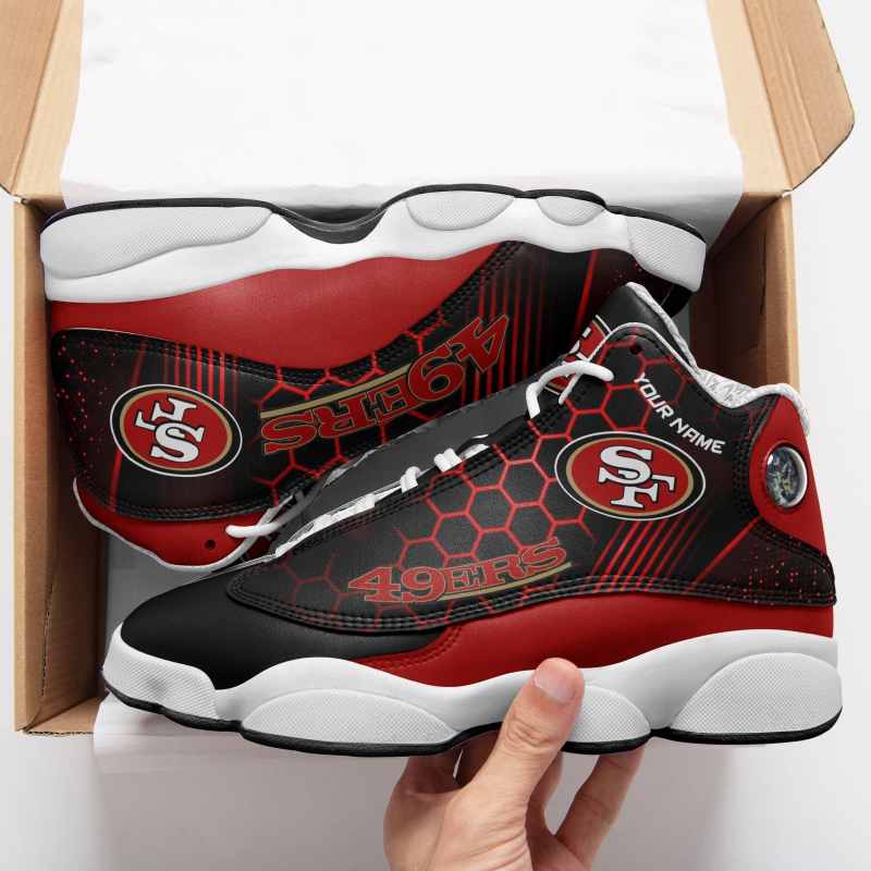 San Francisco 49ers Personalized Air JD13 Sneakers