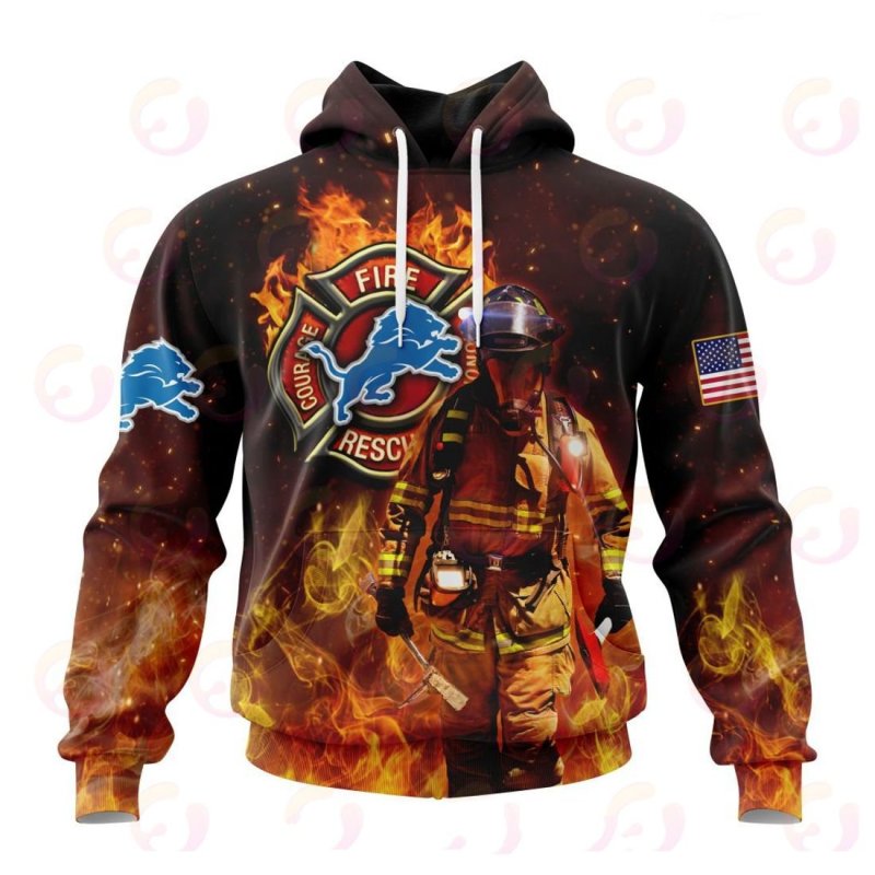 Detroit Lions Firefighters Hoodie