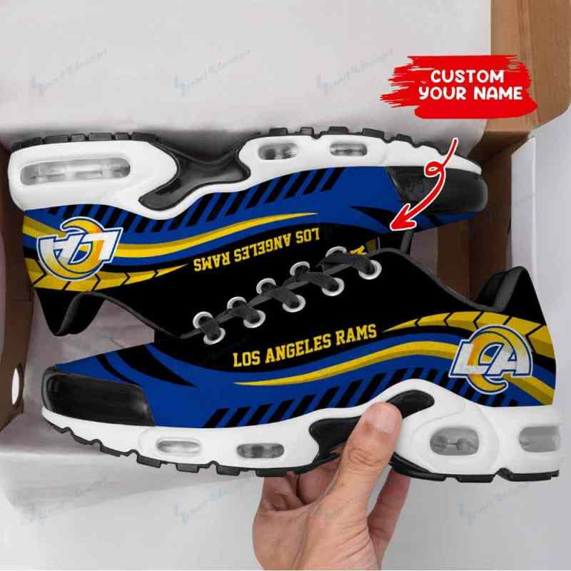 Los Angeles Rams Personalized Plus T-N Youth Sneakers - Image 3