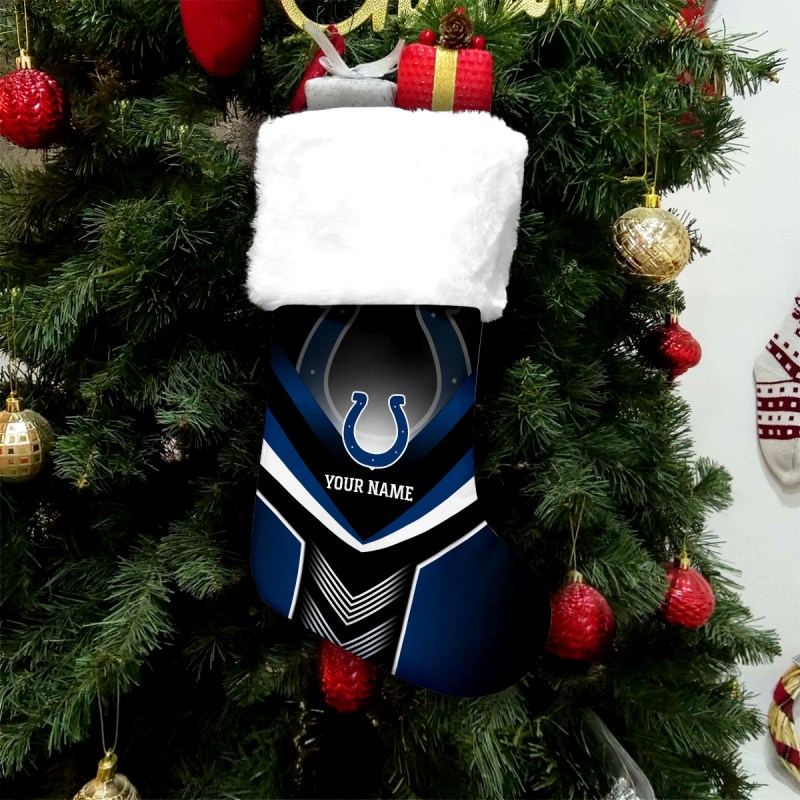 Indianapolis Colts Personalized Christmas Socks