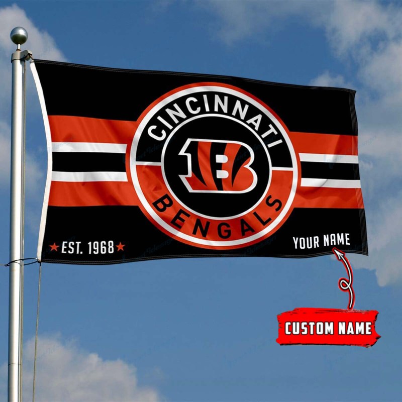 Cincinnati Bengals Personalized Flag