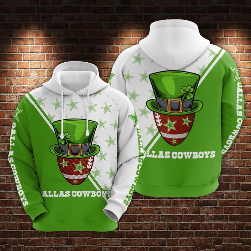 Dallas Cowboys and Saint Patrick Limited Hoodie - Fan Gear