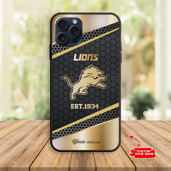 Detroit Lions Personalized Phone Case