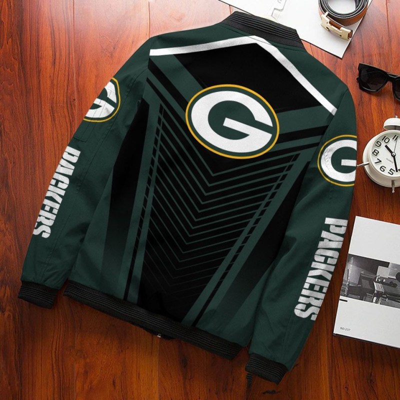 Green Bay Packers Bomber Jacket - Back View