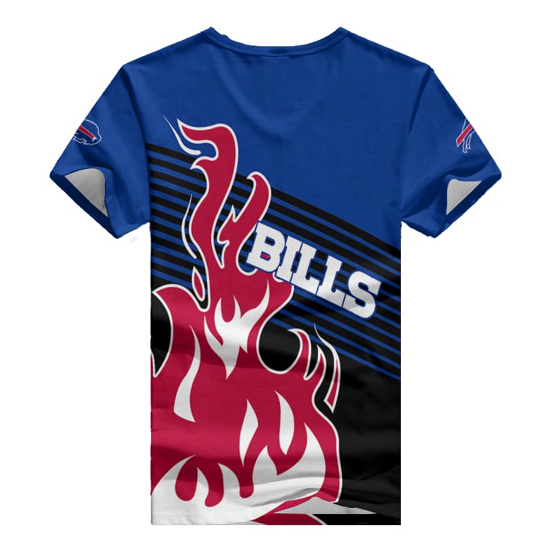 Buffalo Bills V-neck Women's T-shirt Back View