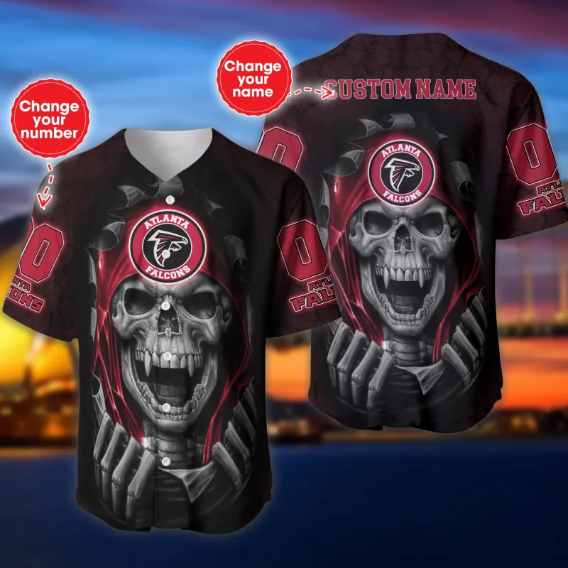 Atlanta Falcons Personalized Baseball Jersey