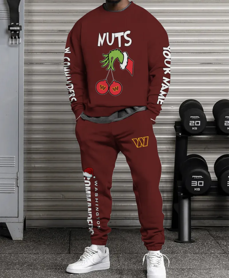 Washington Commanders Ugly Christmas Sweater Set
