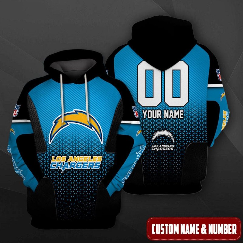 Los Angeles Chargers Personalized Hoodie