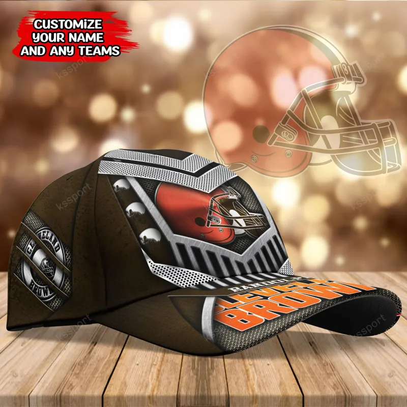 Cleveland Browns Personalized Classic Cap View 3