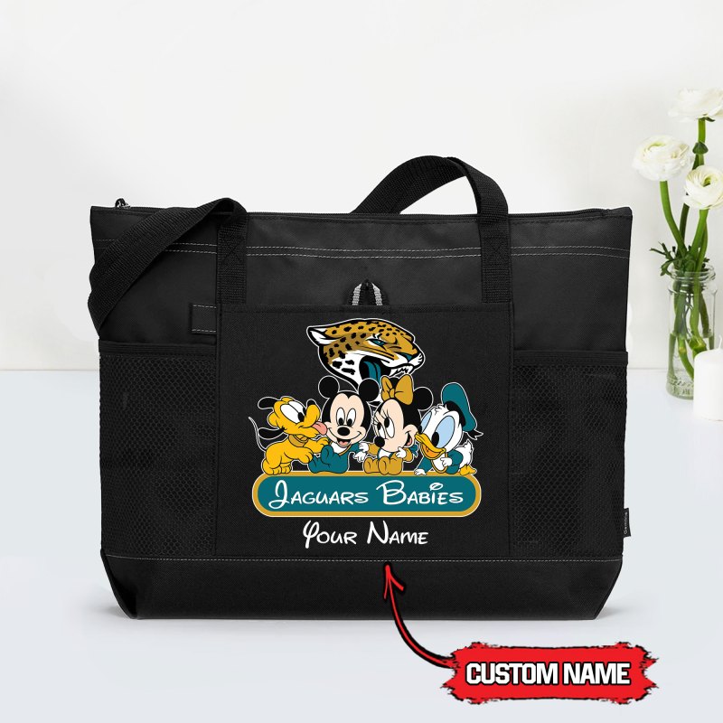 Jacksonville Jaguars Tote Bag Black Color