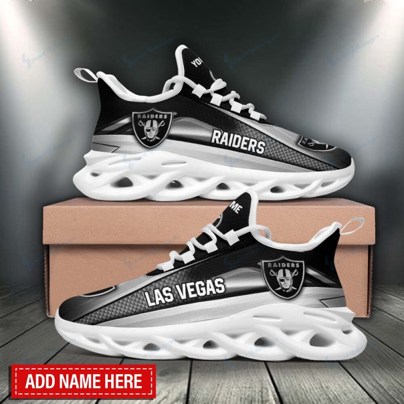 Las Vegas Raiders Personalized Yeezy Running Sneakers
