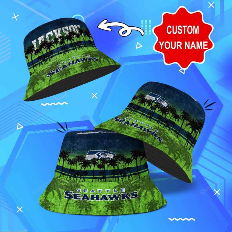 Seattle Seahawks Personalized Bucket Hat