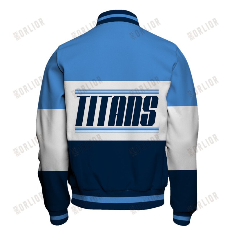 Tennessee Titans Varsity Jacket Back View