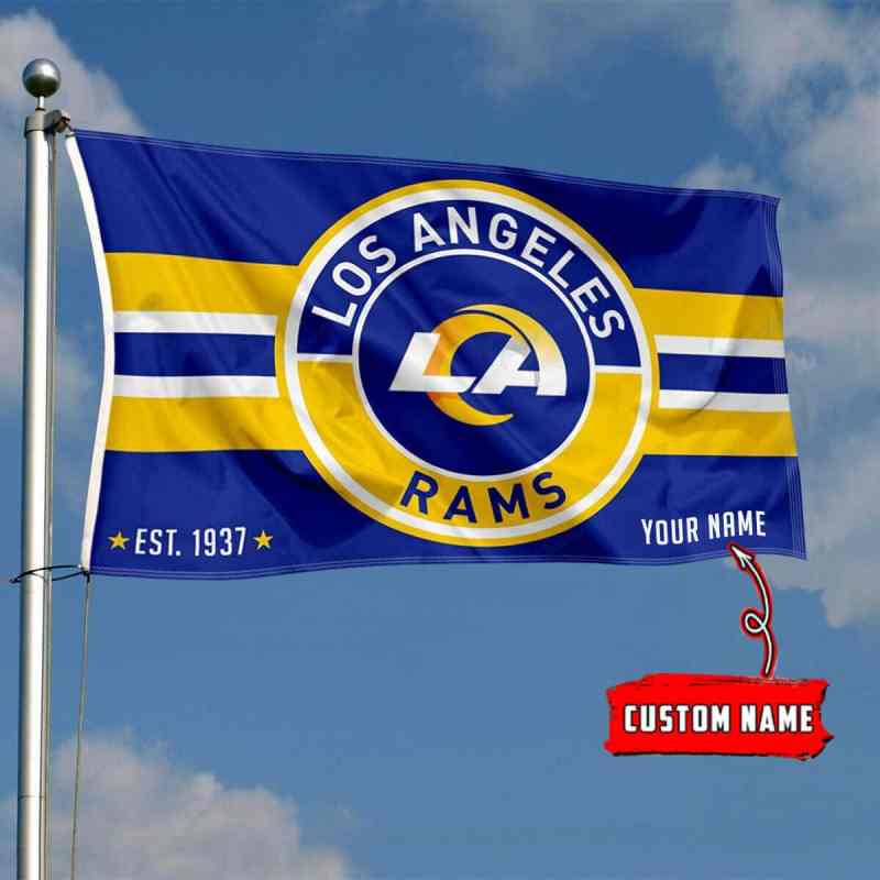 Los Angeles Rams Personalized Flag